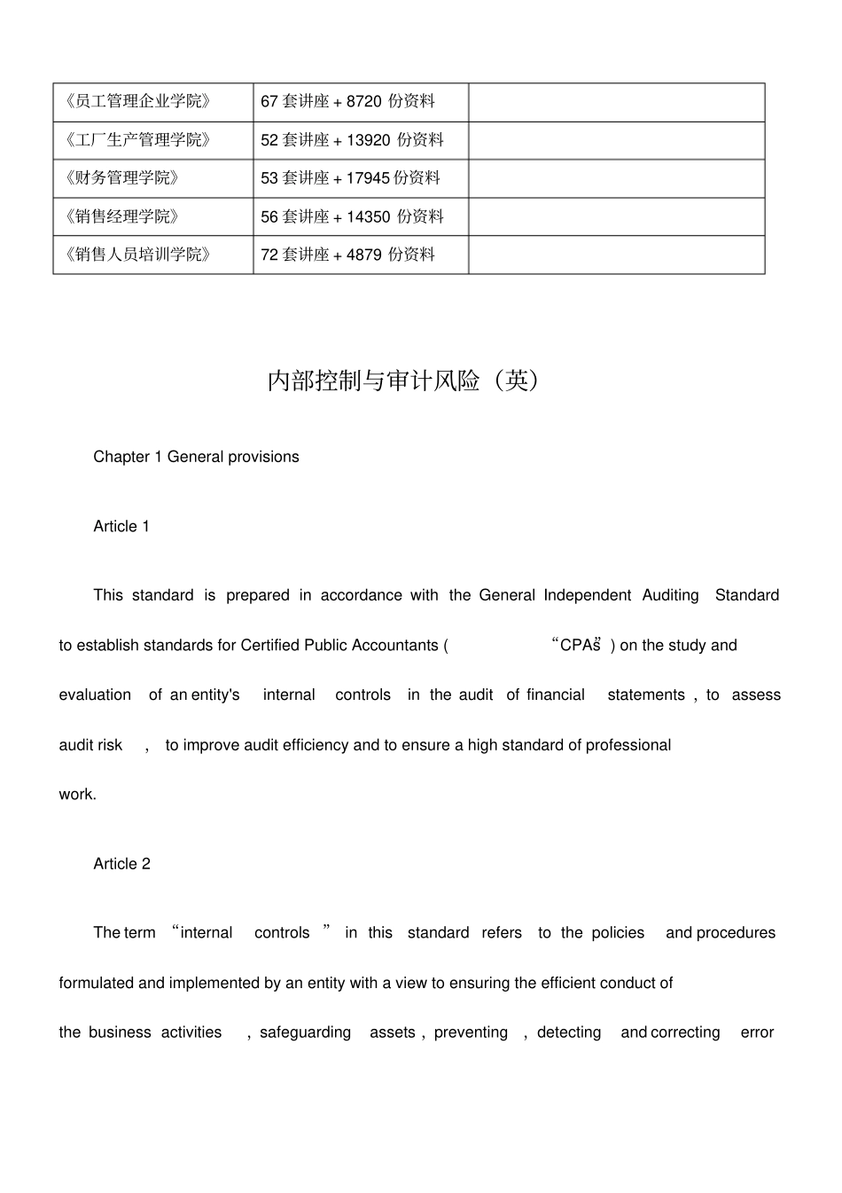 内部控制和审计风险英文版_第2页