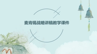 麦肯锡战略讲稿教学课件