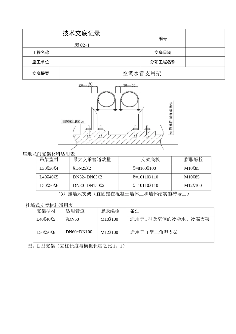 空调水管支吊架技术交底_第2页