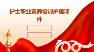 护士职业素养培训护理课件