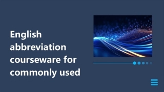 酒店常用房态英文缩写课件