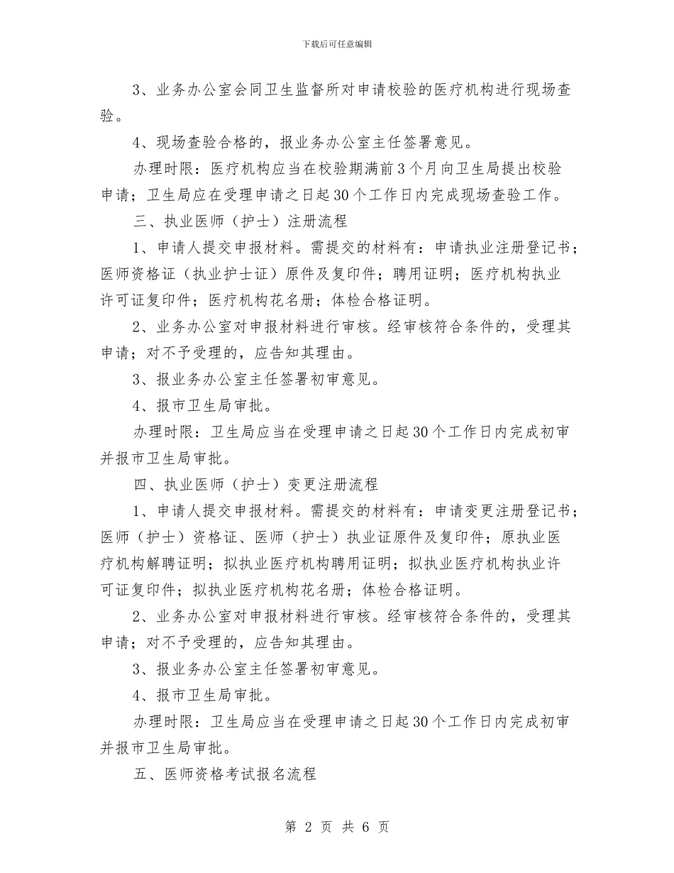 卫生局办理事项指南与卫生局医政工作总结汇编_第2页