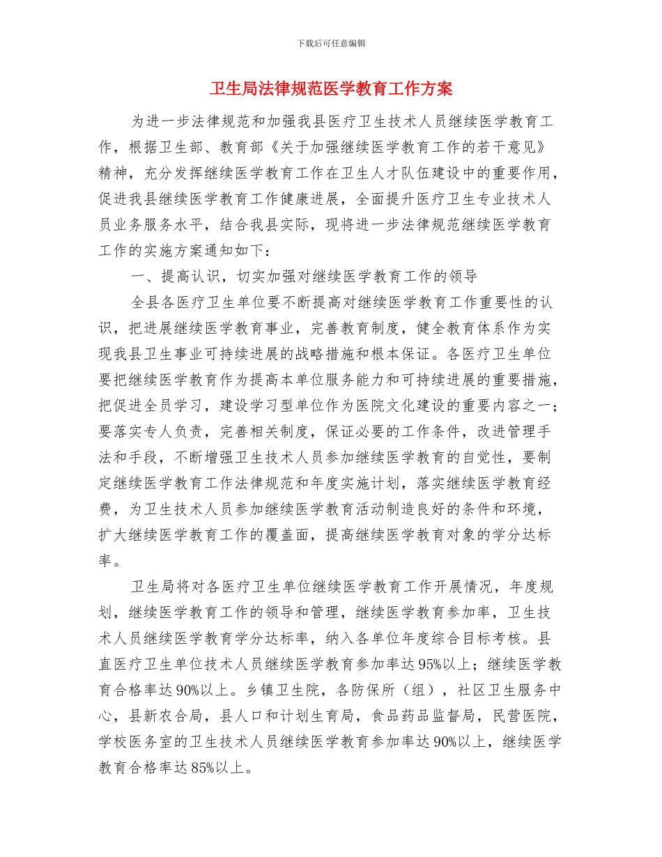 卫生局立项督查工作方案与卫生局规范医学教育工作方案汇编_第3页