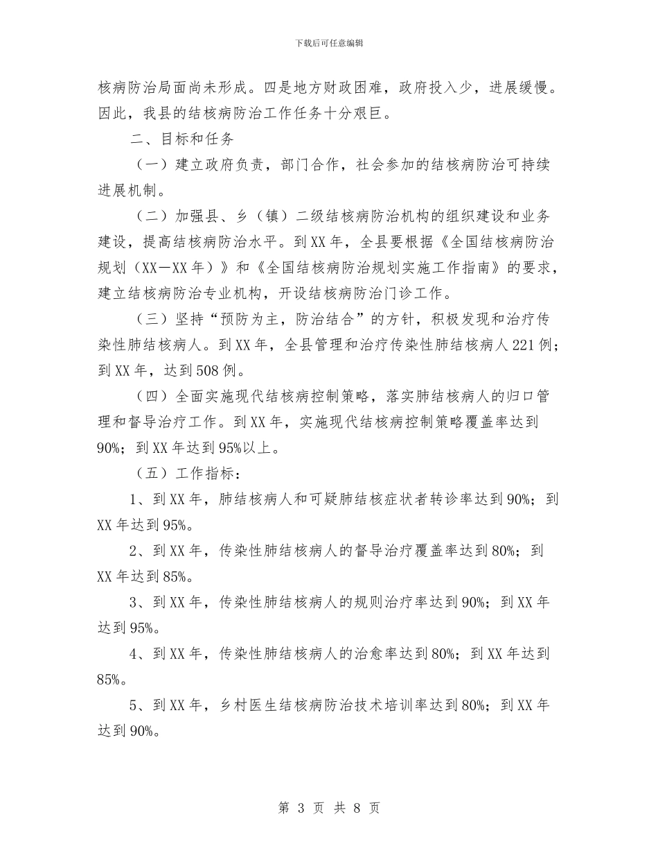 卫生局结核病防治工作打算与卫生局行风建设工作计划汇编_第3页