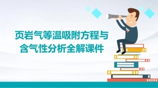 页岩气等温吸附方程与含气性分析全解课件