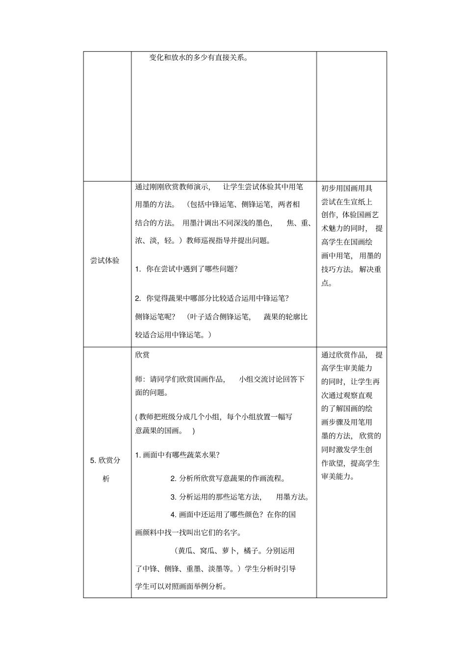 写意蔬果教学设计_第3页