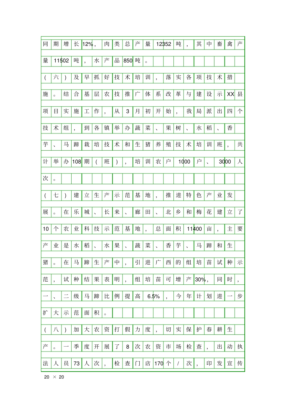 农业争优创先情况汇报精品工作报告_第3页