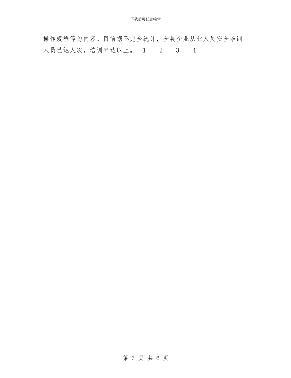 县安全生产工作总结与县安全生产监督管理局2024年上半年工作总结汇编_第3页