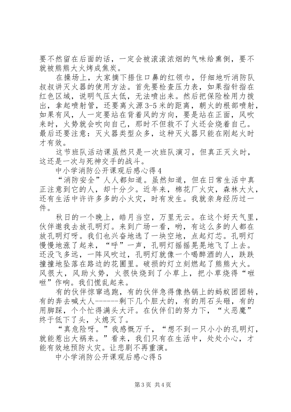中小学消防公开课观后感心得_第3页