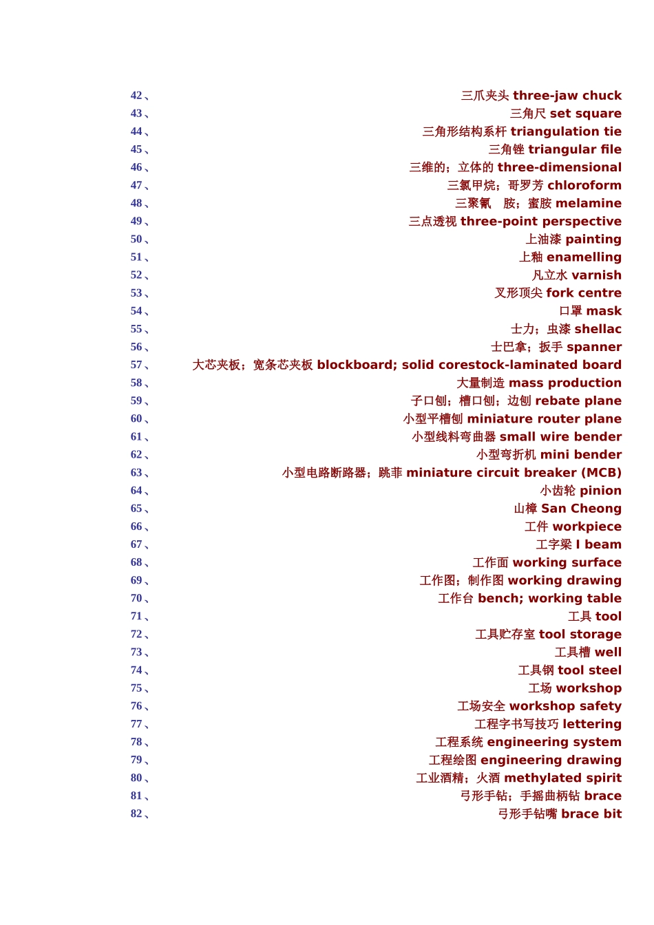机械英语单词大全_第2页