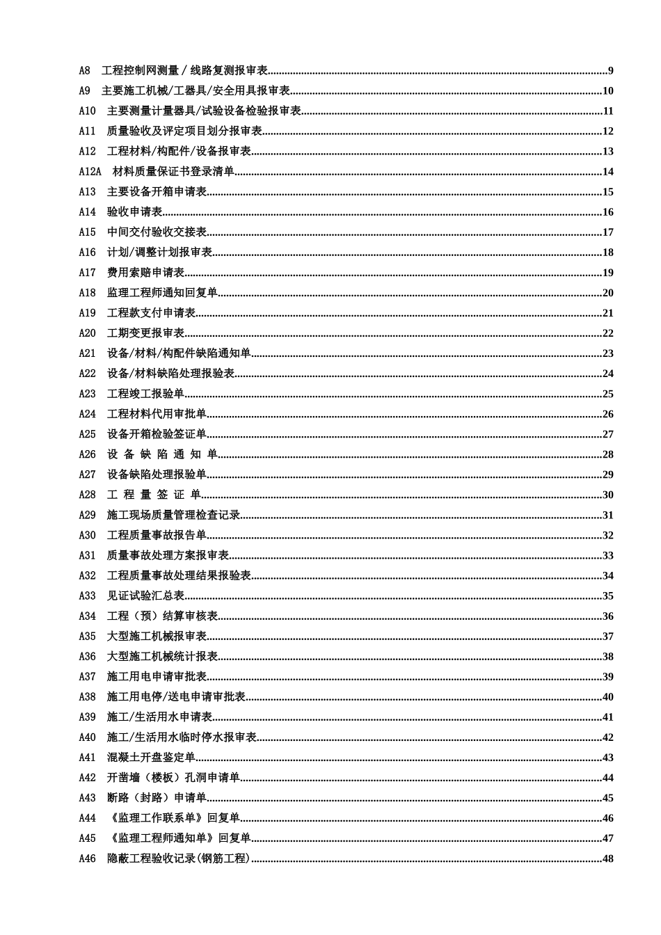 02辽阳芳烃基地热电厂新建工程统一标准表式111_第3页