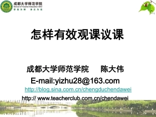 月日怎样有效观课议课陈大伟
