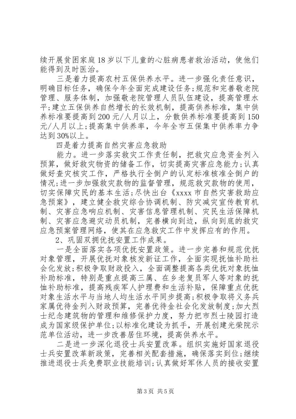 XX年度民政局工作计划 _第3页