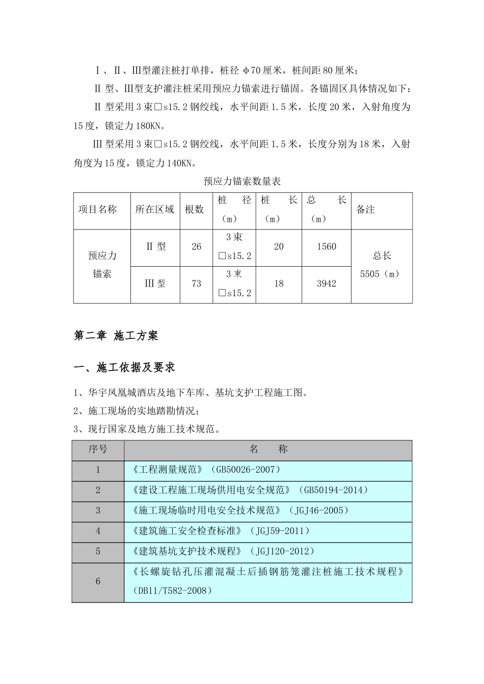 凤凰城酒店基坑支护桩施工方案_第3页