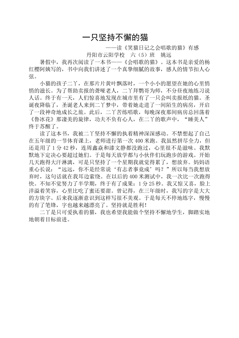 一直坚持不懈的猫_第1页