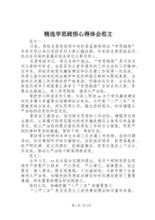 精选学思践悟心得体会范文