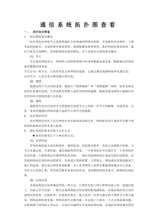 通信系统拓扑图查看