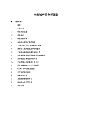 未来域房地产产品分析报告(DOC11)(1)