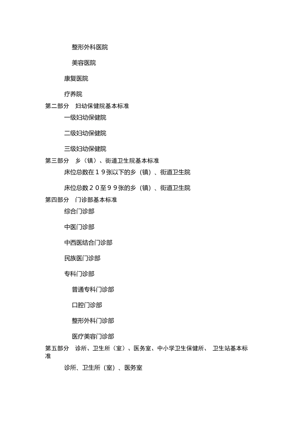医疗机构设置标准-眉山市卫生公众信息网首页_第2页