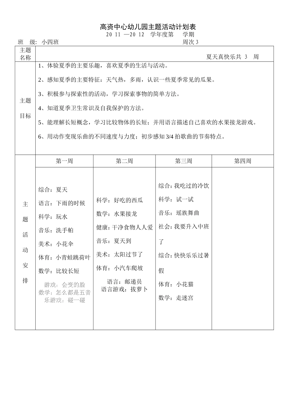 小班下主题六计划_第1页