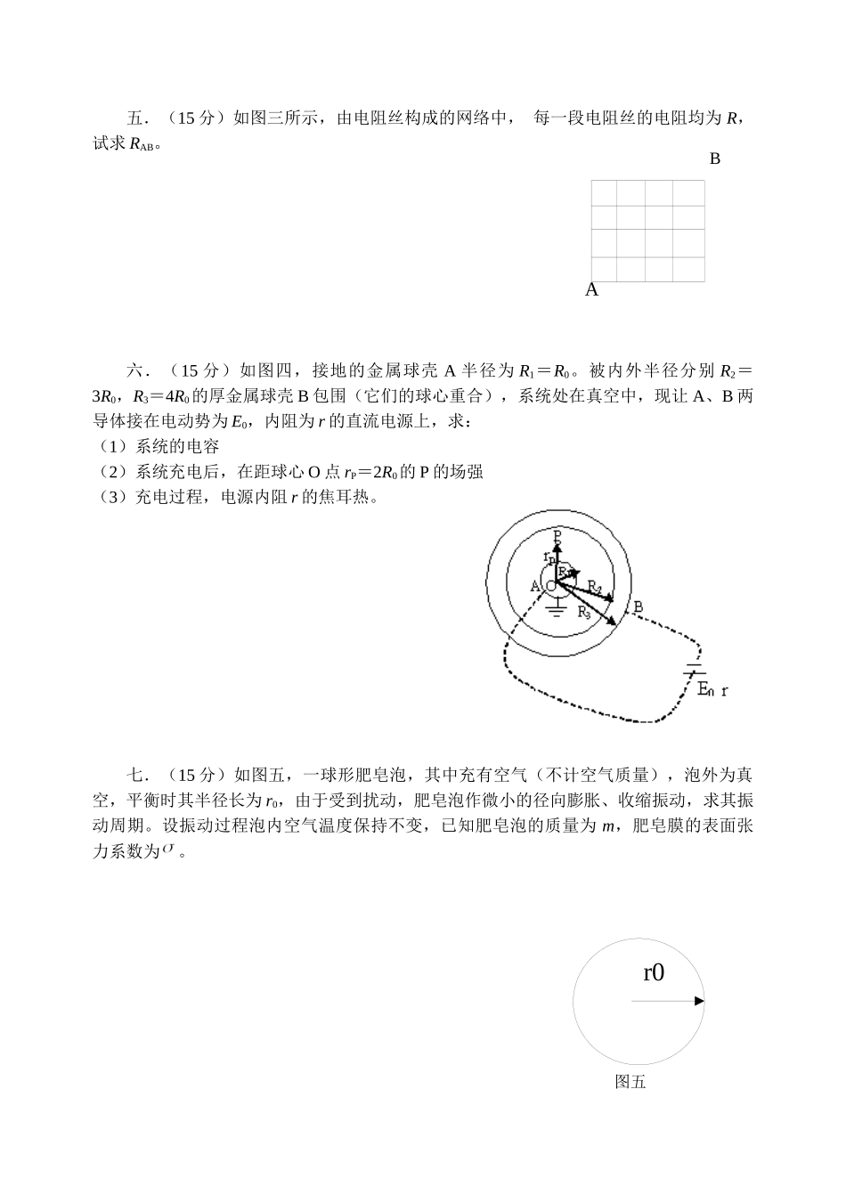 全国中学生物理竞赛仿真试卷及参考答案_第2页