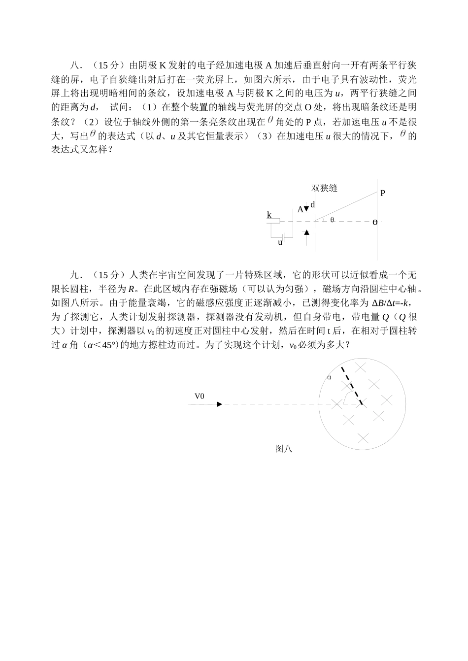 全国中学生物理竞赛仿真试卷及参考答案_第3页