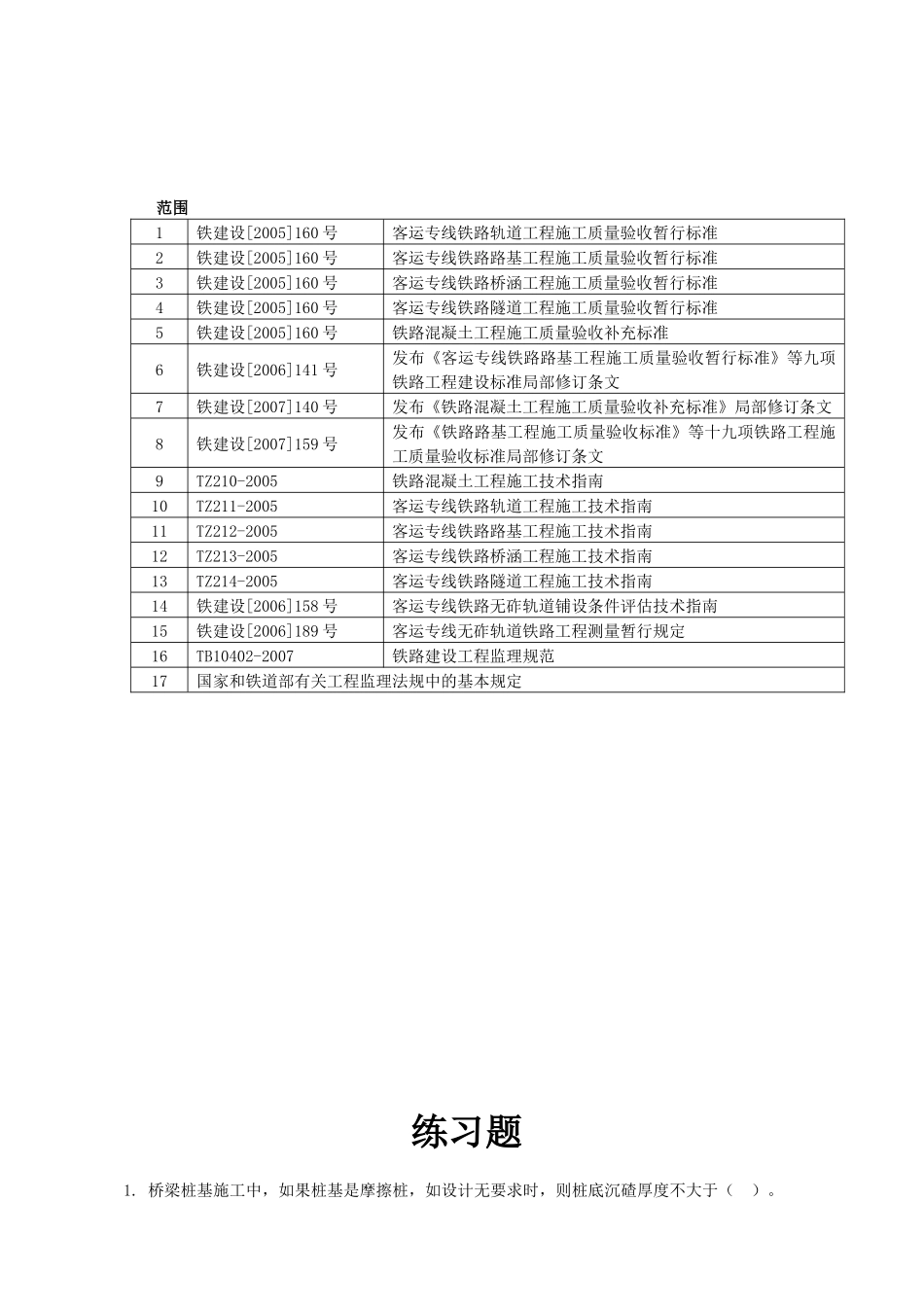 铁路土建工程监理复习资料_第2页