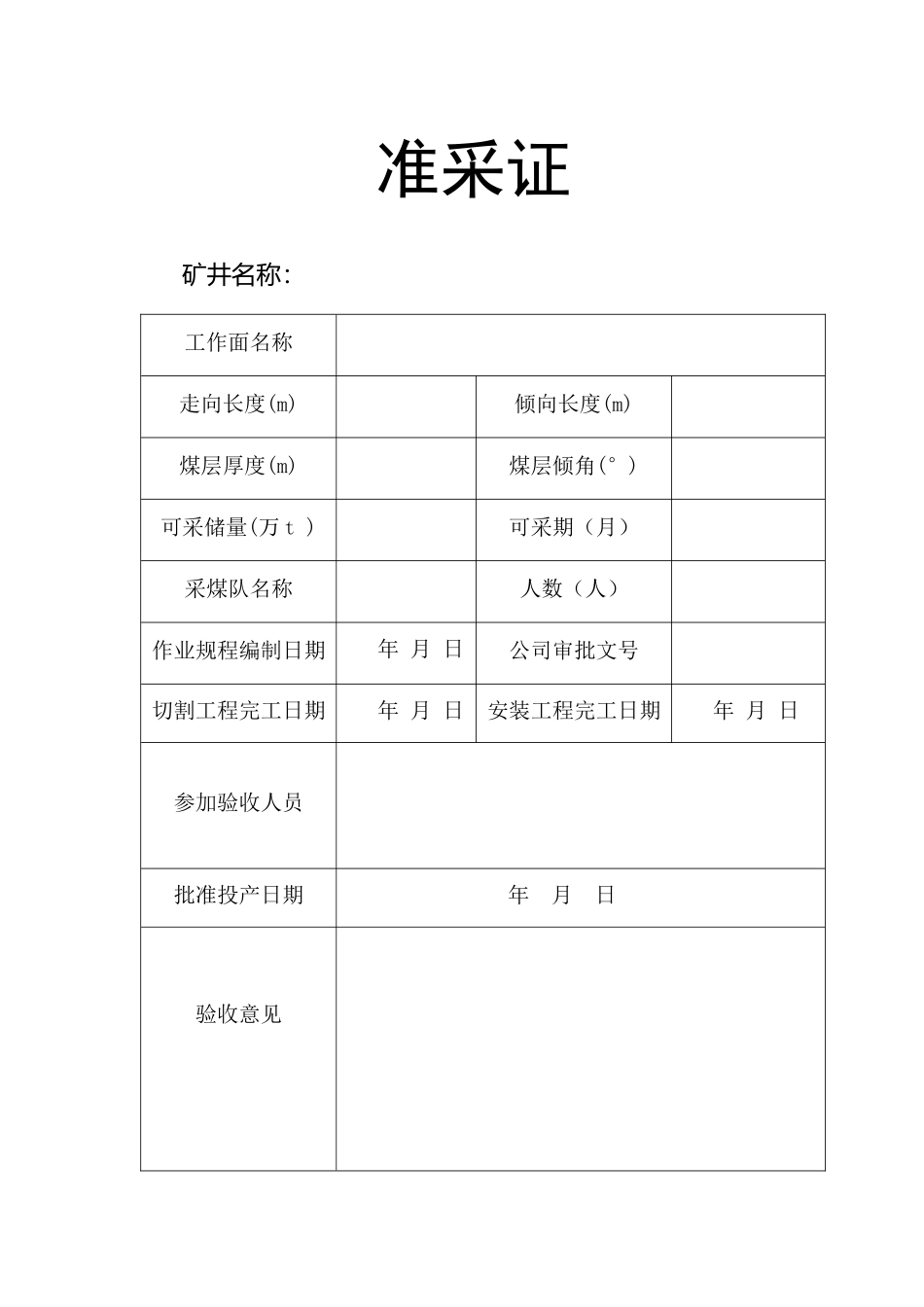 生181号附件二采煤工作面作业规程模板_第3页