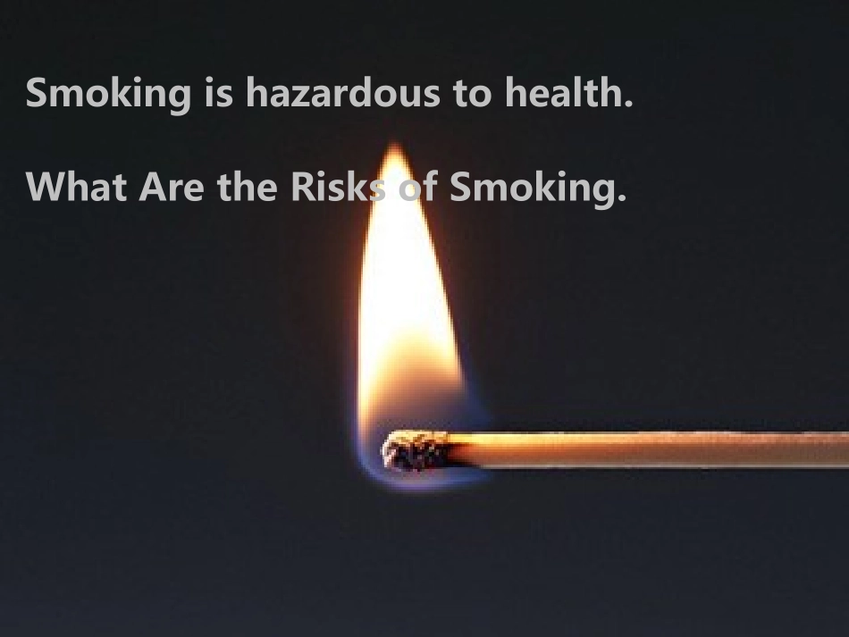 吸烟有害健康English_第1页