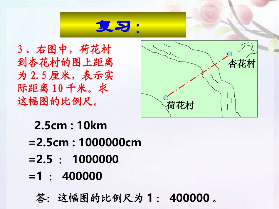 比例尺的应用(例2、例3)PPT_第3页