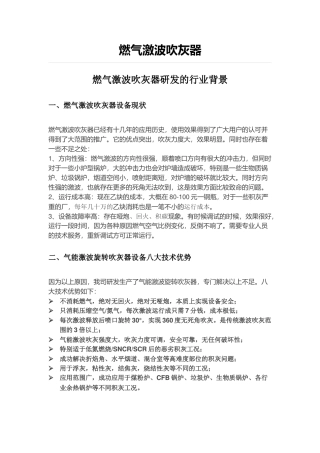 燃气激波吹灰器