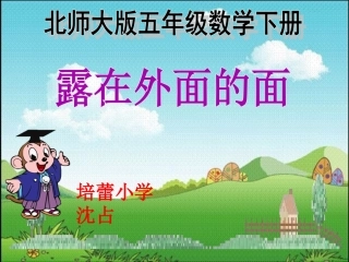 课件露在外面的面