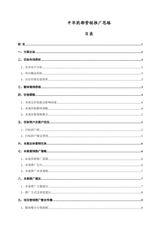 中华药都营销推广思路