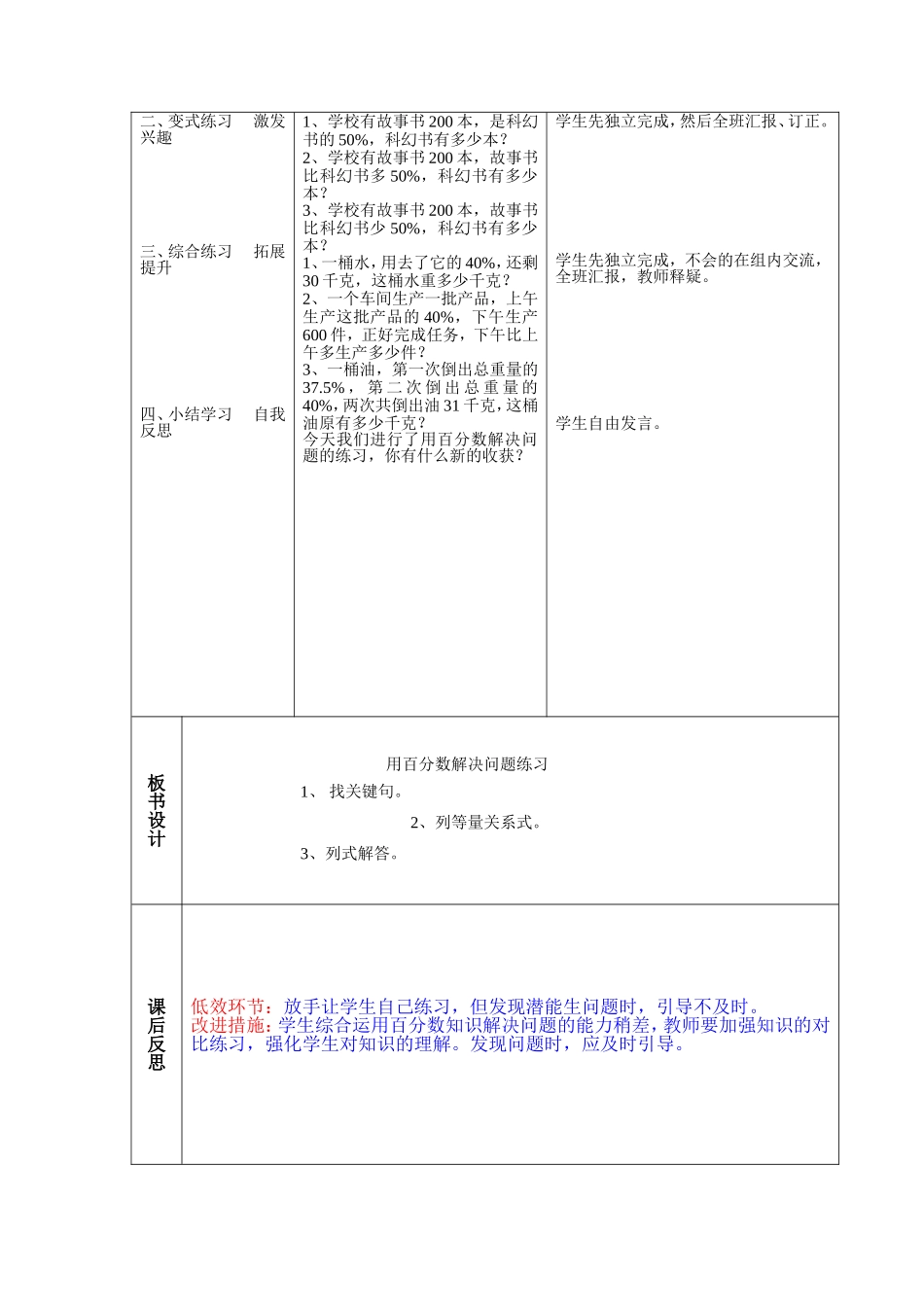 百分数解决问题练习_第2页