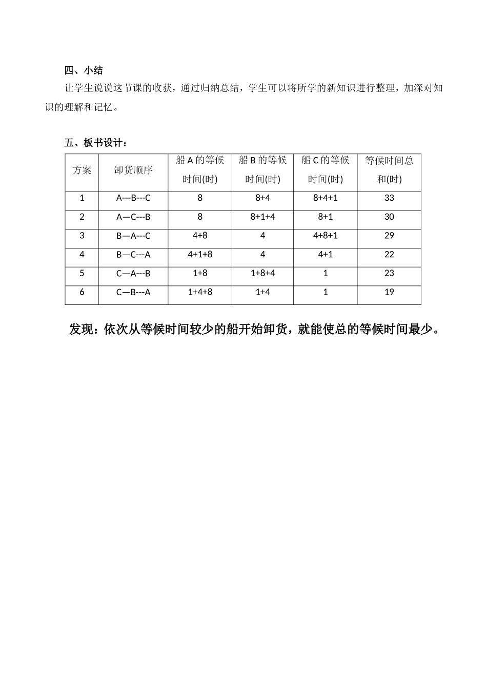 《排队问题》教学设计_第3页