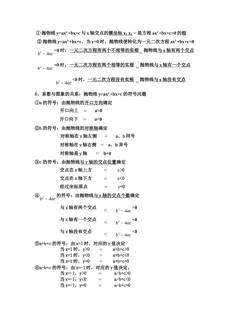二次函数的知识点_第2页