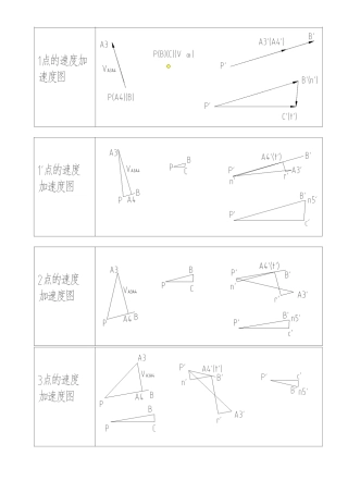 机械原理课程设计图形参考答案