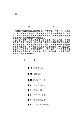 某制药有限公司策划方案