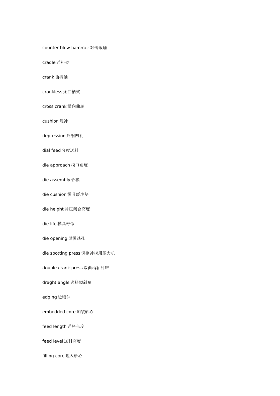 冲压机械与周边词汇大全_第2页