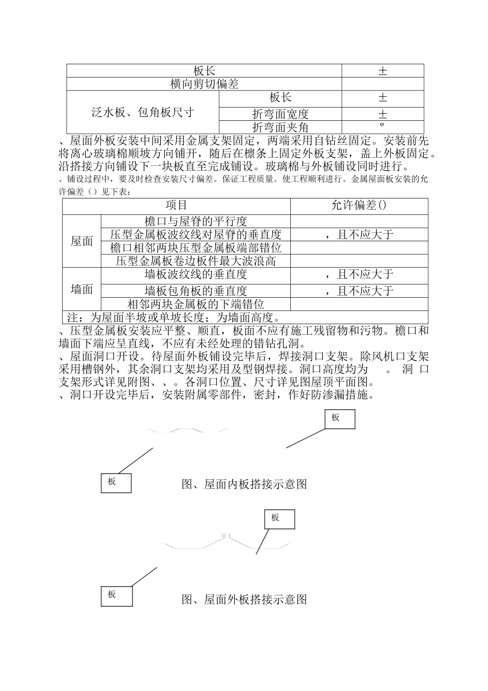 联产工程主厂房工程屋面彩色金属板安装工程施工组织设计方案(DOC11页)_第3页