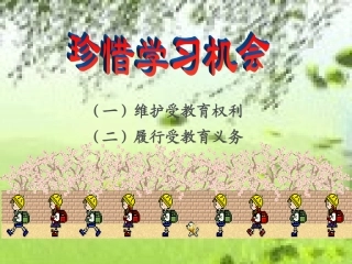 初中二年级思想品德下册第三单元我们的文化、经济权利第六课终身受益的权利第二课时课件