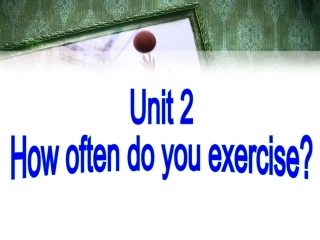 新目标英语八年级上册Unit2SectionA1