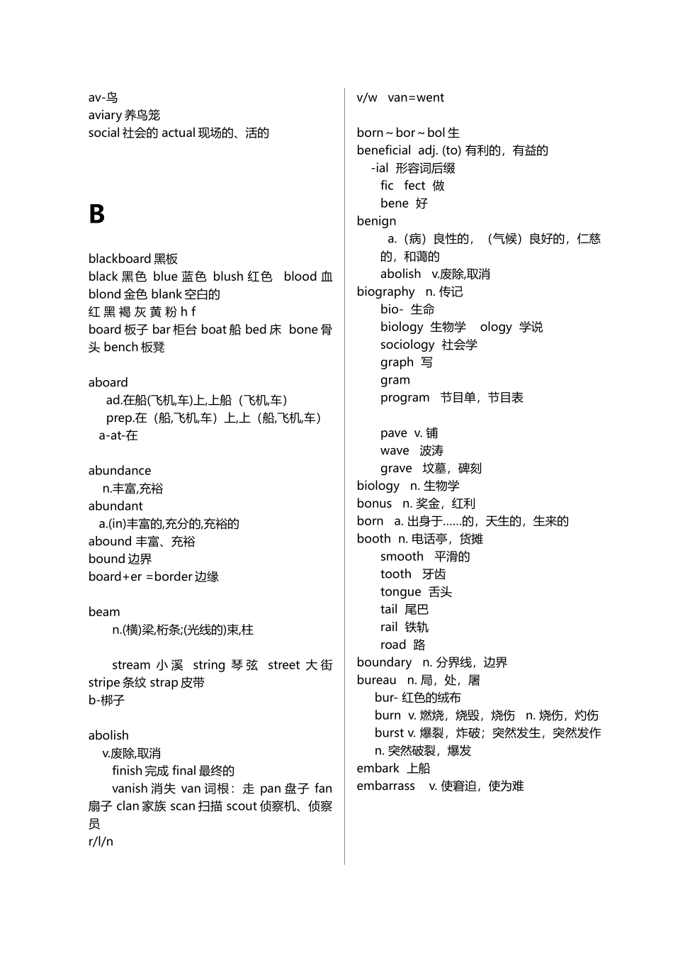 刘一男考研词汇5500电子讲义绝对完整word版_第2页