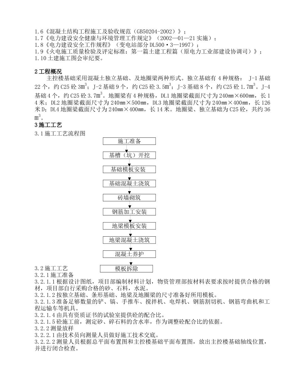 主控通信楼基础施工作业指导书_第2页