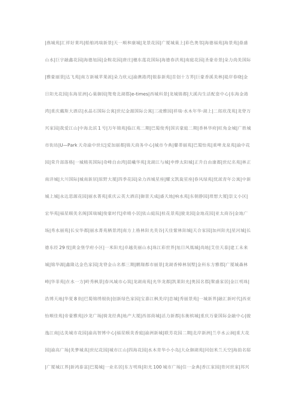 重庆房地产案名集_第3页