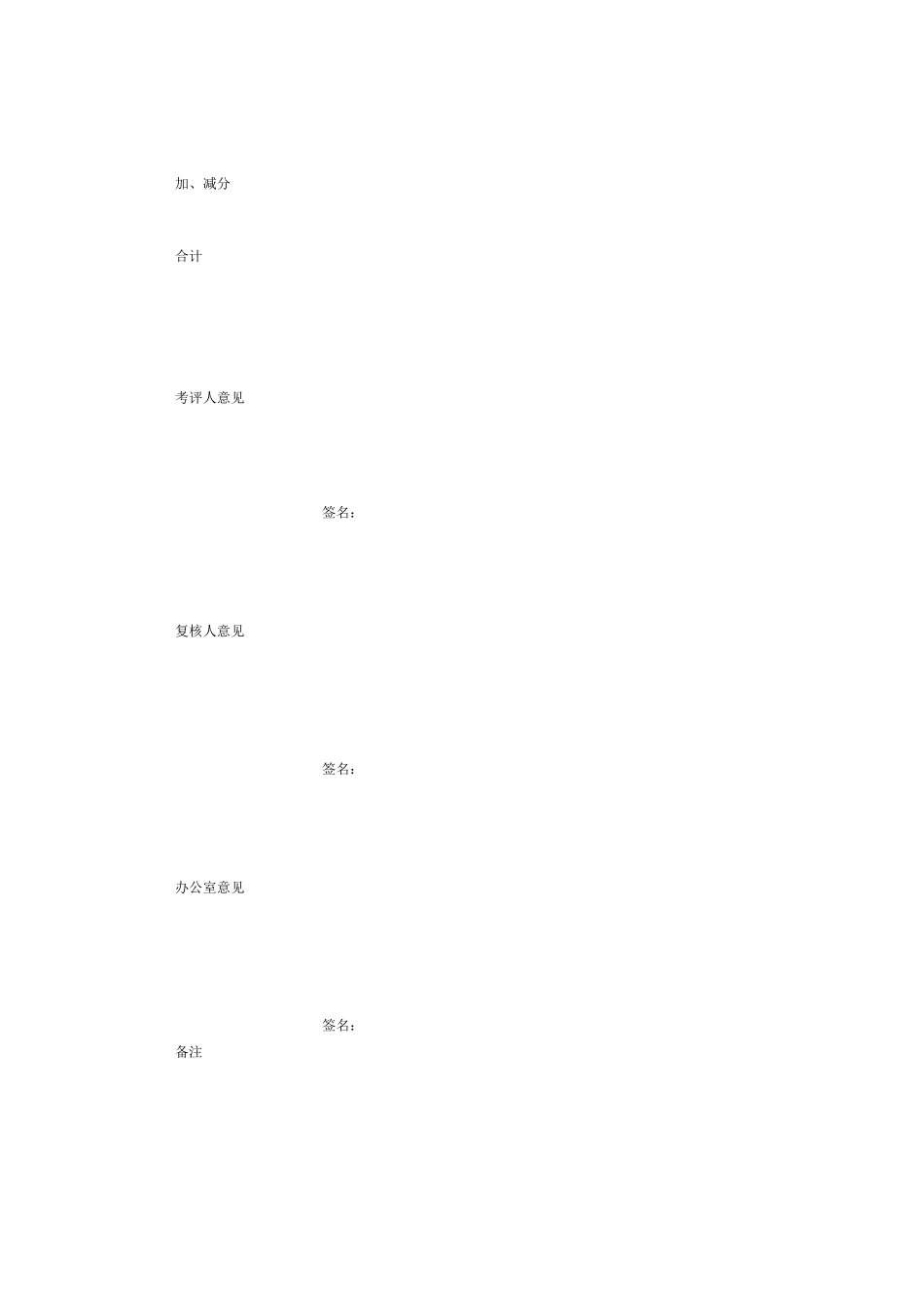 企业餐饮部人员综合考评表_第2页