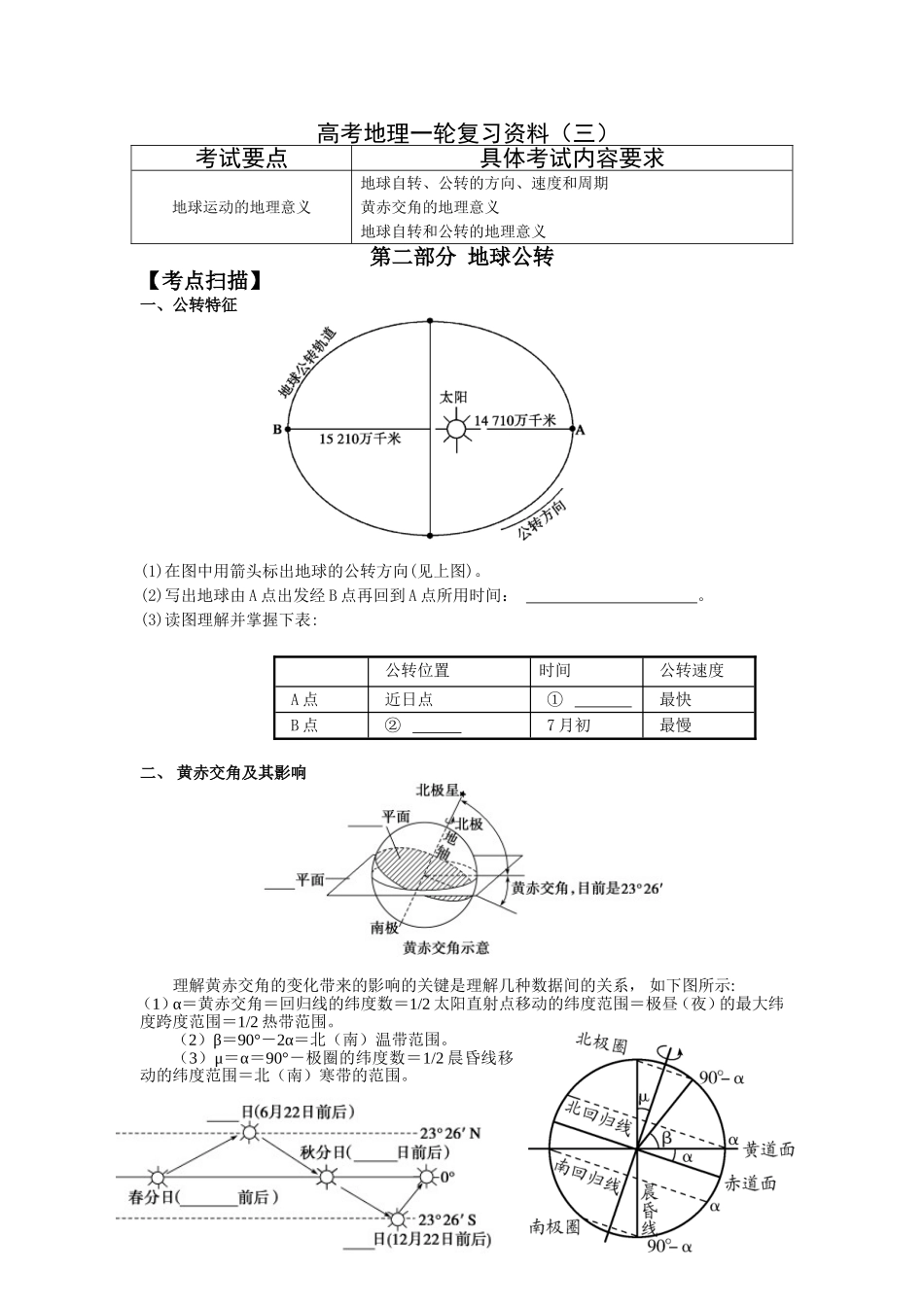 高考地理一轮复习资料（三）_第1页