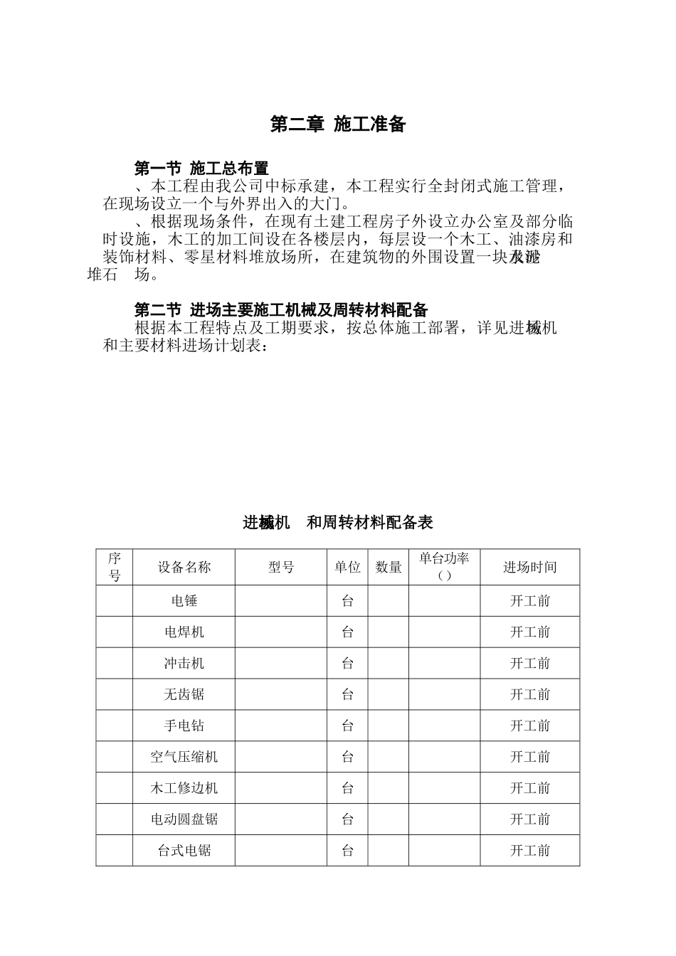 景宁县财税信息培训中心装饰工程施工组织设计方案(DOC70页)_第3页