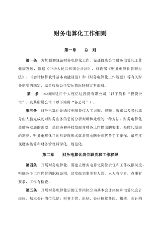 12：财务电算化工作细则5页
