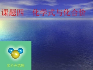 化学式与化合价课件4